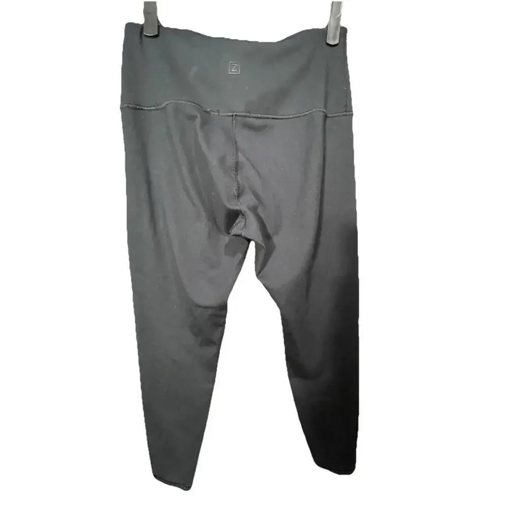 Zobha Black Leggings Pants Women's Size Large High Waisted Athletic